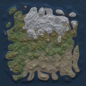 Thumbnail Rust Map: Procedural Map, Size: 4500, Seed: 1149974506, 19 Monuments