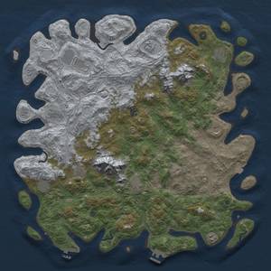 Thumbnail Rust Map: Procedural Map, Size: 5000, Seed: 2076899751, 19 Monuments