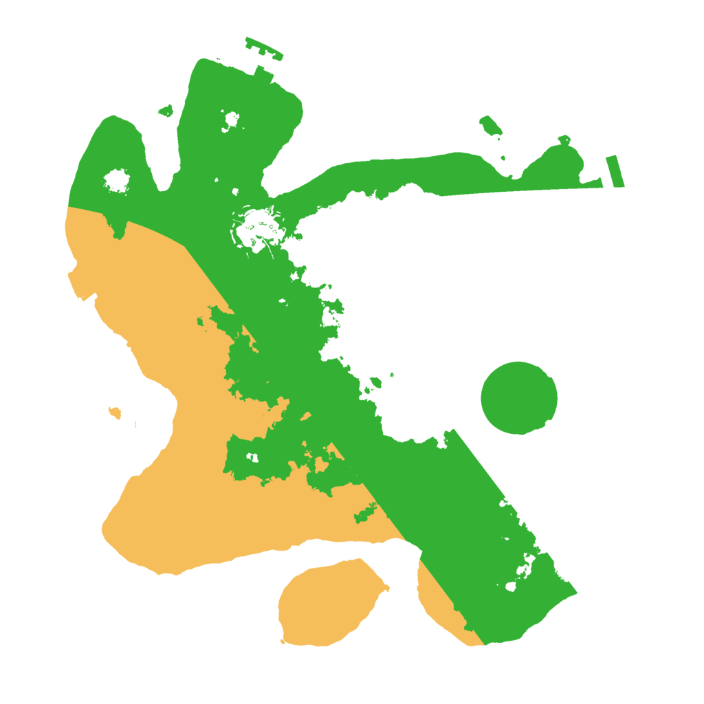 Biome Rust Map: Procedural Map, Size: 2600, Seed: 8074