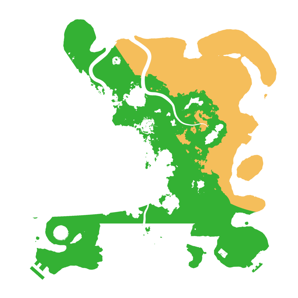 Biome Rust Map: Procedural Map, Size: 3550, Seed: 2118633227