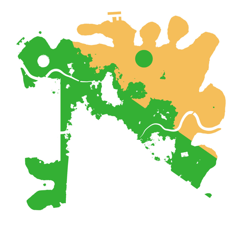 Biome Rust Map: Procedural Map, Size: 3650, Seed: 1342