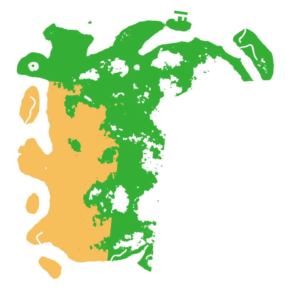 Biome Rust Map: Procedural Map, Size: 4500, Seed: 743615585