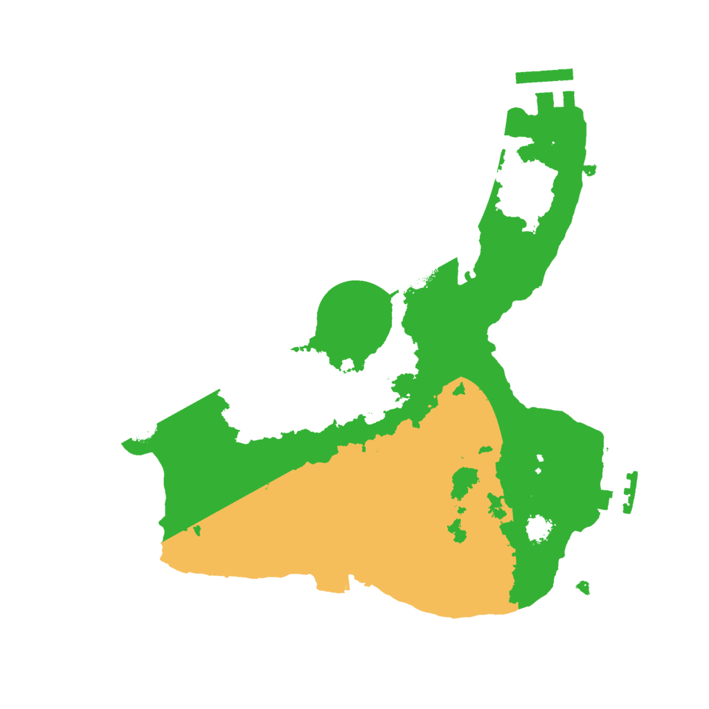 Biome Rust Map: Procedural Map, Size: 2500, Seed: 1789368486