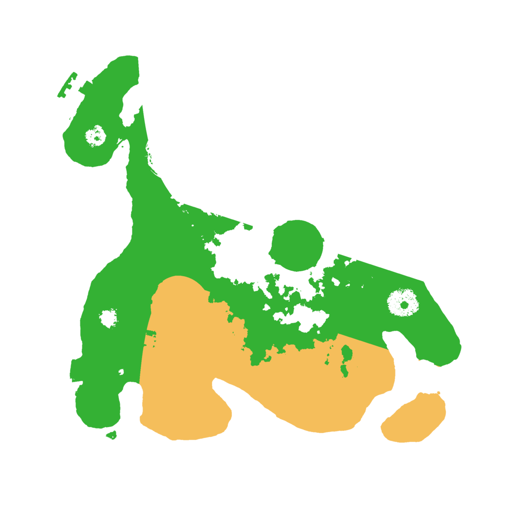 Biome Rust Map: Procedural Map, Size: 2600, Seed: 8001