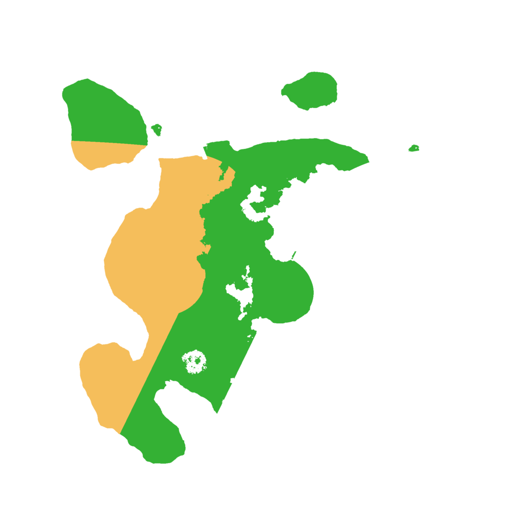 Biome Rust Map: Procedural Map, Size: 2300, Seed: 50003