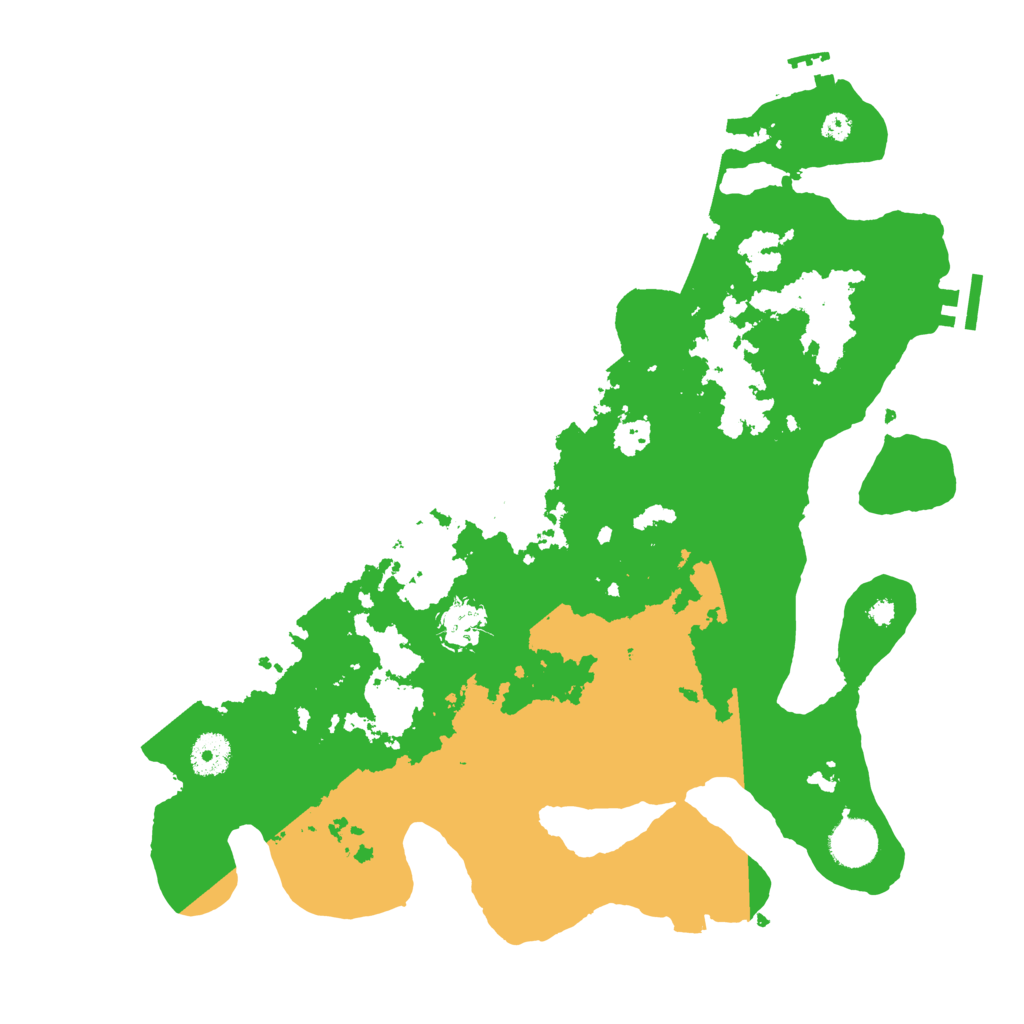 Biome Rust Map: Procedural Map, Size: 3700, Seed: 591