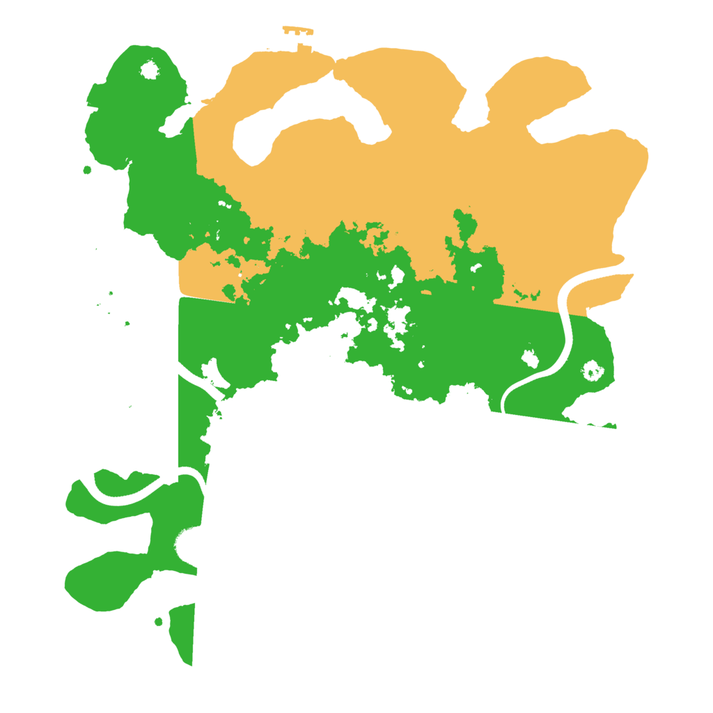 Biome Rust Map: Procedural Map, Size: 3500, Seed: 528012124