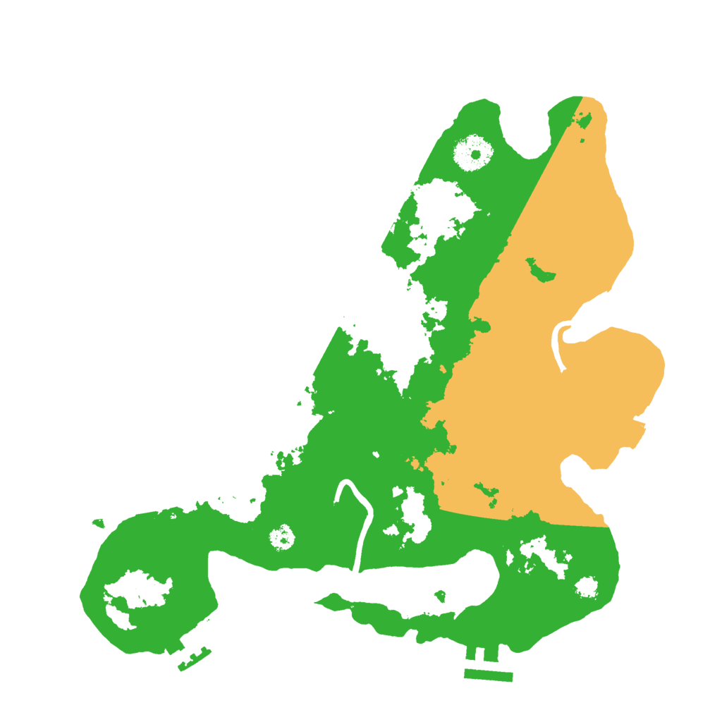 Biome Rust Map: Procedural Map, Size: 3000, Seed: 64725