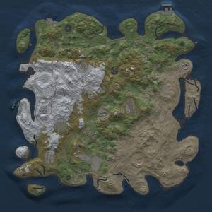 Thumbnail Rust Map: Procedural Map, Size: 4250, Seed: 1113569711, 19 Monuments