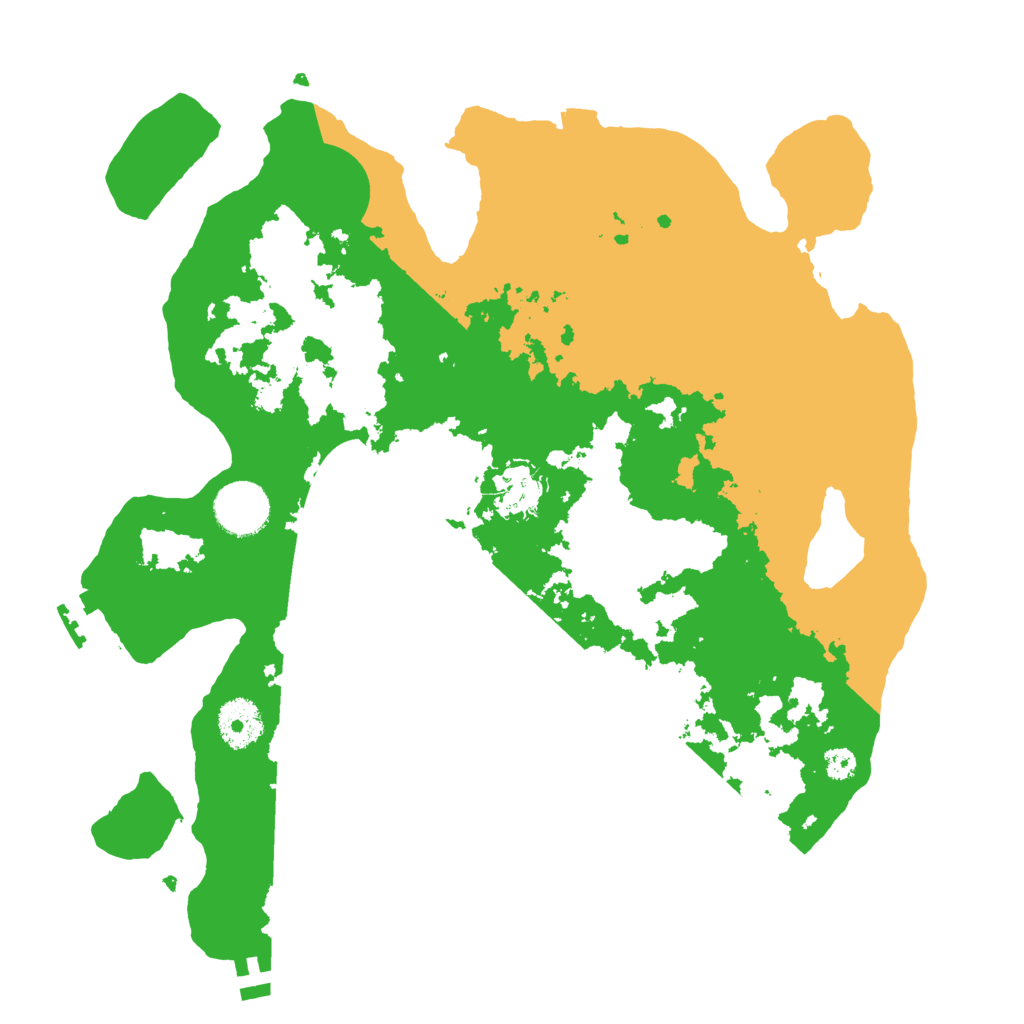 Biome Rust Map: Procedural Map, Size: 3300, Seed: 2043783828