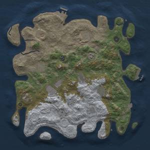 Thumbnail Rust Map: Procedural Map, Size: 4000, Seed: 6548994, 19 Monuments