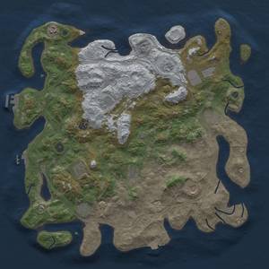 Thumbnail Rust Map: Procedural Map, Size: 4511, Seed: 505832334, 19 Monuments