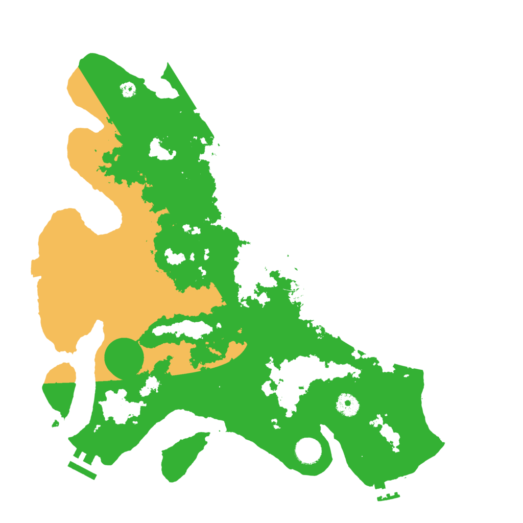 Biome Rust Map: Procedural Map, Size: 3500, Seed: 480892215