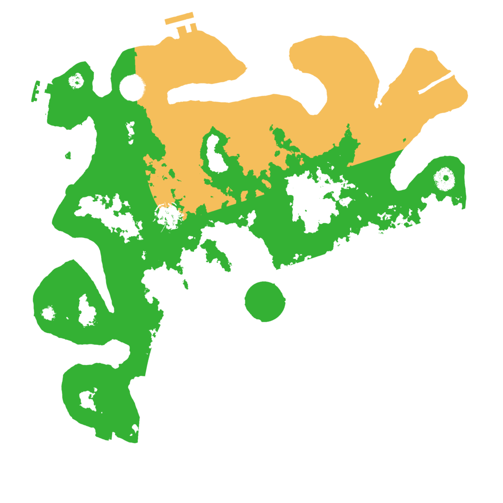 Biome Rust Map: Procedural Map, Size: 3500, Seed: 40850434