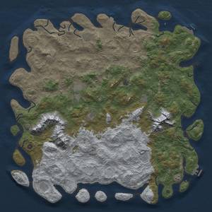 Thumbnail Rust Map: Procedural Map, Size: 6000, Seed: 1971120766, 19 Monuments