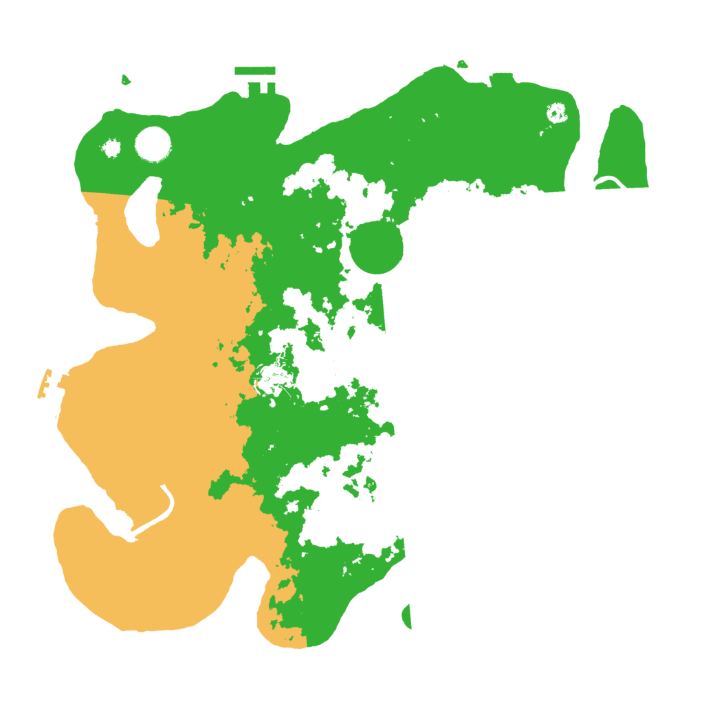 Biome Rust Map: Procedural Map, Size: 3500, Seed: 74497661