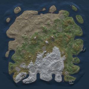 Thumbnail Rust Map: Procedural Map, Size: 4500, Seed: 260538124, 19 Monuments