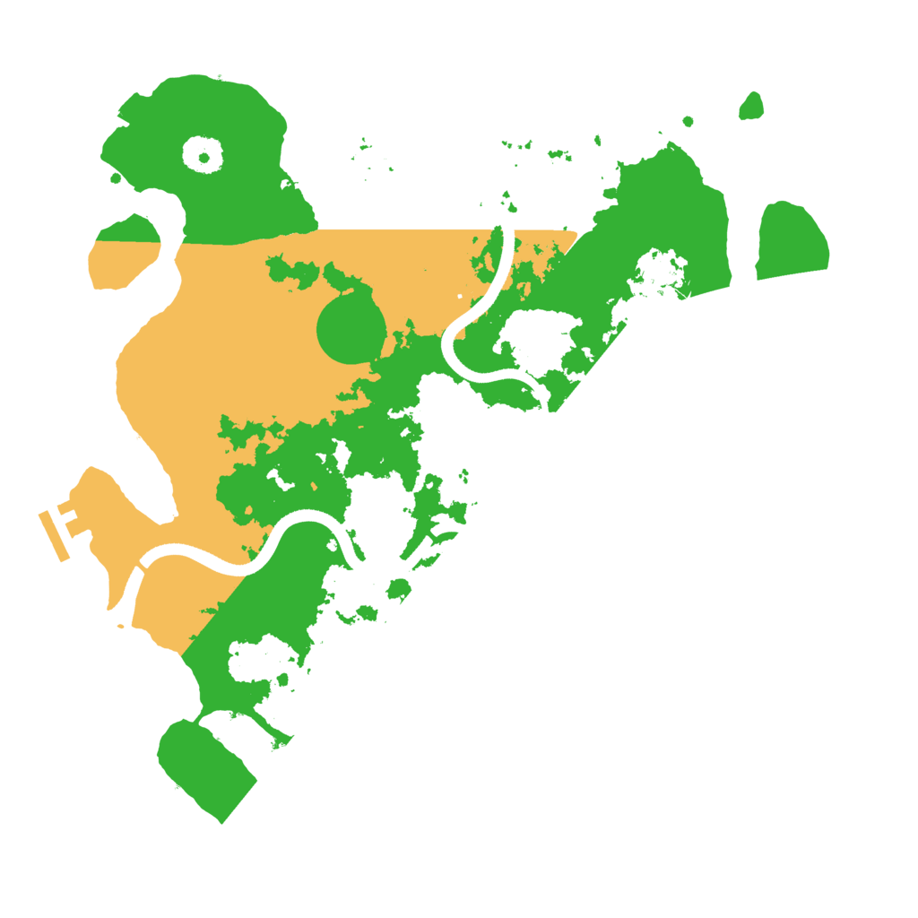 Biome Rust Map: Procedural Map, Size: 3500, Seed: 383019118