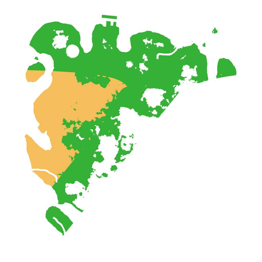 Biome Rust Map: Procedural Map, Size: 3500, Seed: 383019118