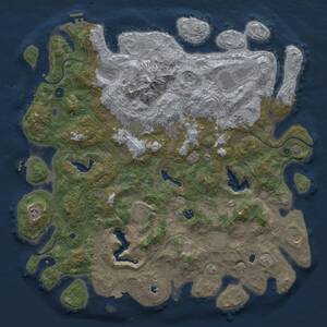 Thumbnail Rust Map: Procedural Map, Size: 5000, Seed: 1180863270, 17 Monuments