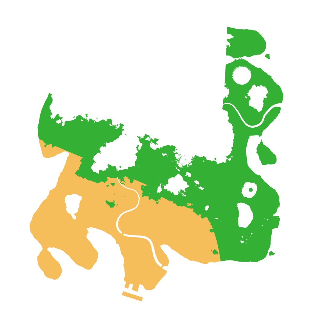 Biome Rust Map: Procedural Map, Size: 3000, Seed: 1314571846