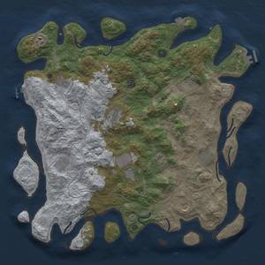 Thumbnail Rust Map: Procedural Map, Size: 4500, Seed: 947954246, 19 Monuments