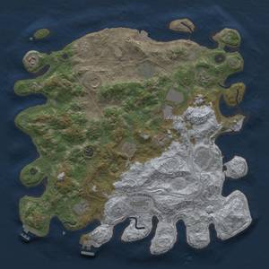 Thumbnail Rust Map: Procedural Map, Size: 4250, Seed: 91204789, 19 Monuments