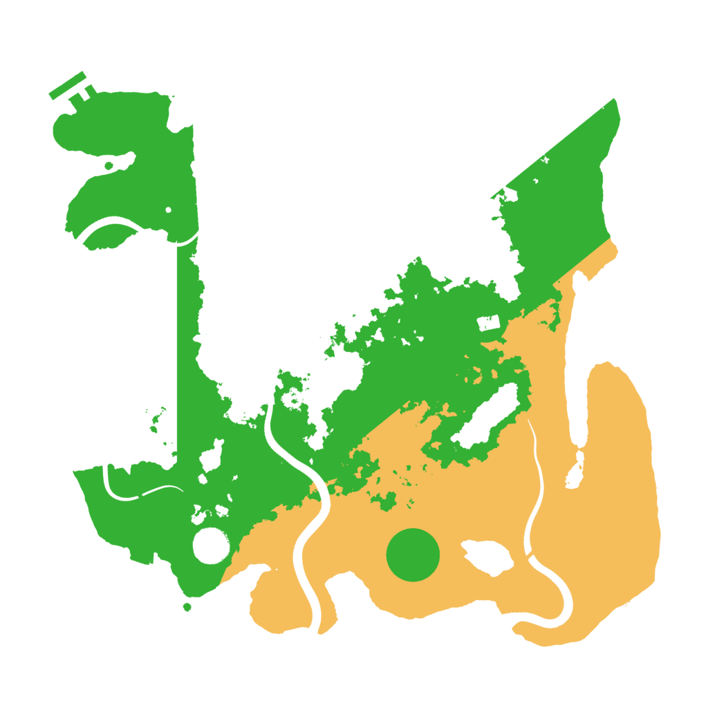 Biome Rust Map: Procedural Map, Size: 3500, Seed: 1448650731