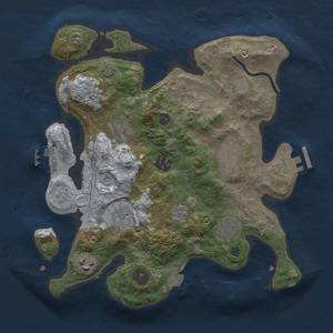 Thumbnail Rust Map: Procedural Map, Size: 3000, Seed: 1530134530, 15 Monuments