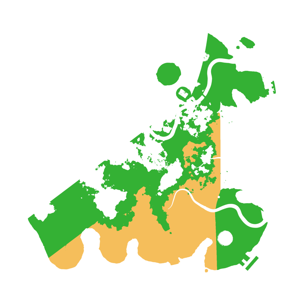 Biome Rust Map: Procedural Map, Size: 3500, Seed: 107012483