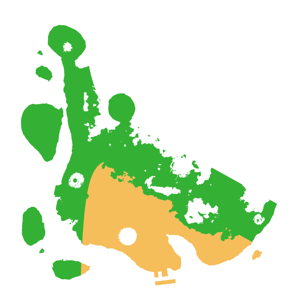 Biome Rust Map: Procedural Map, Size: 3000, Seed: 28677