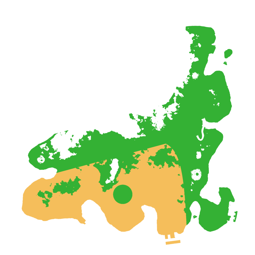 Biome Rust Map: Procedural Map, Size: 3500, Seed: 1289453100