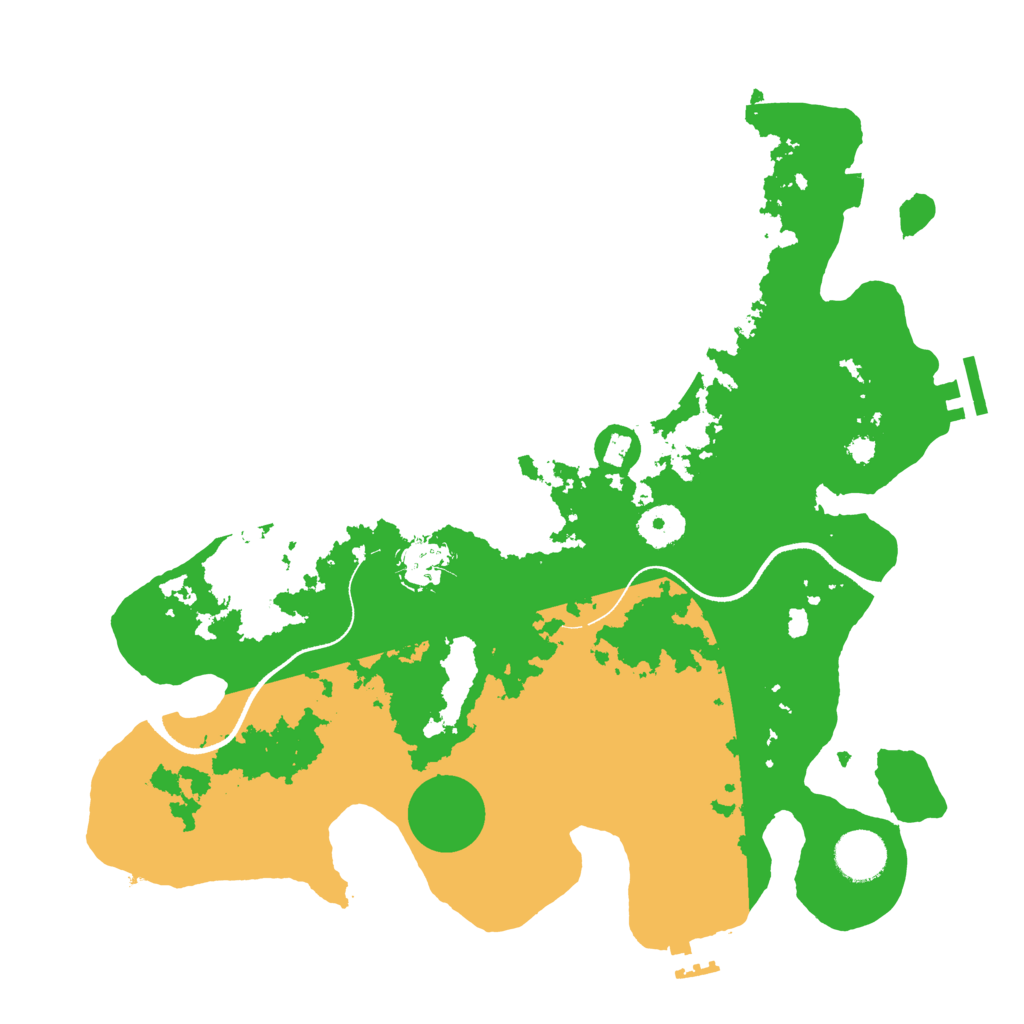 Biome Rust Map: Procedural Map, Size: 3500, Seed: 1289453100