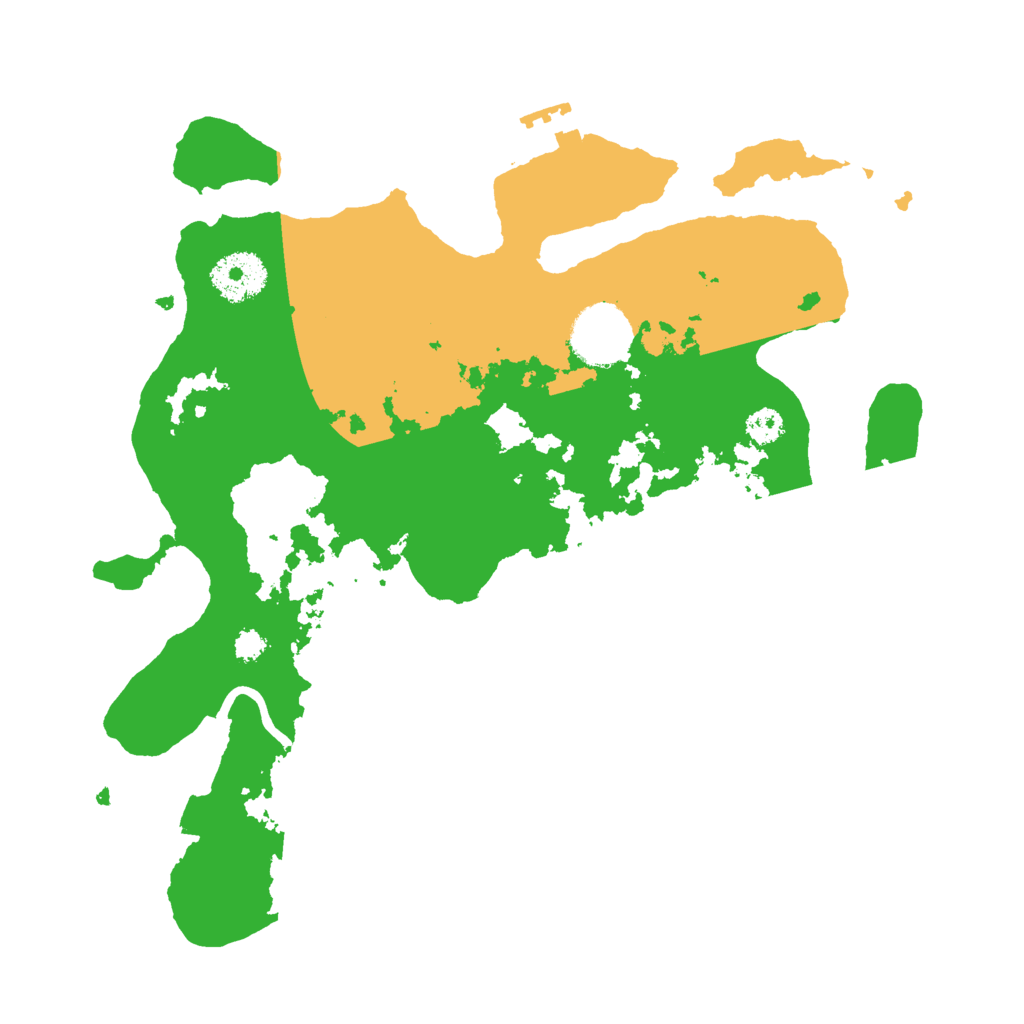 Biome Rust Map: Procedural Map, Size: 3000, Seed: 21957