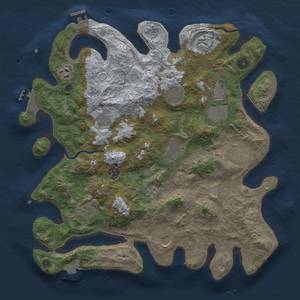 Thumbnail Rust Map: Procedural Map, Size: 3850, Seed: 277062656, 19 Monuments