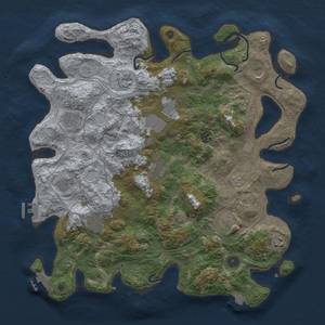 Thumbnail Rust Map: Procedural Map, Size: 4250, Seed: 837467465, 19 Monuments