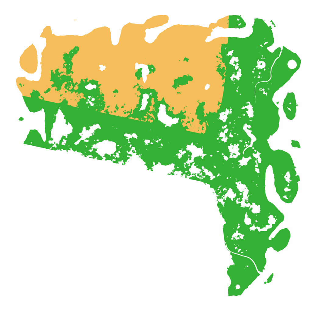 Biome Rust Map: Procedural Map, Size: 6000, Seed: 15442