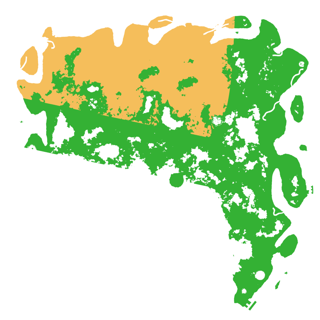 Biome Rust Map: Procedural Map, Size: 6000, Seed: 15442