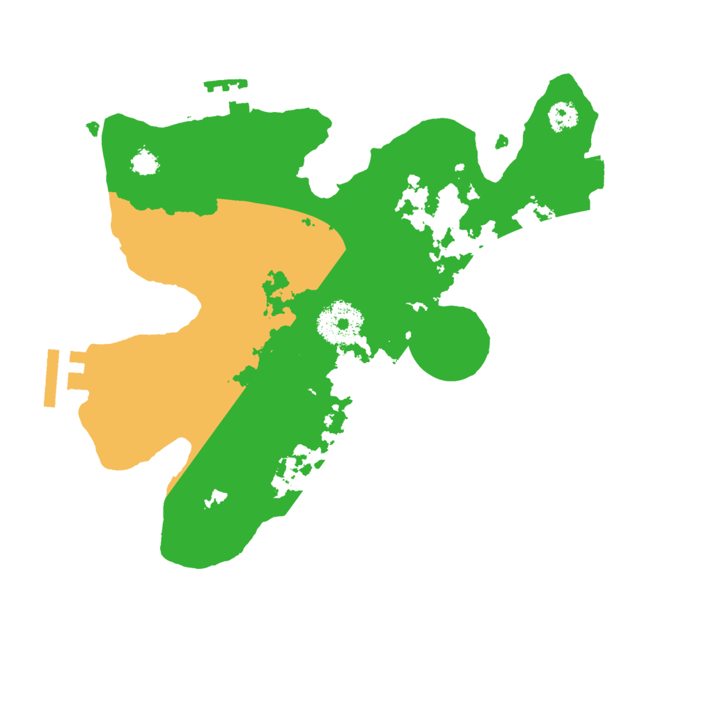 Biome Rust Map: Procedural Map, Size: 2500, Seed: 838198813