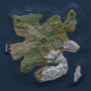 Thumbnail Rust Map: Procedural Map, Size: 2500, Seed: 838198813, 10 Monuments