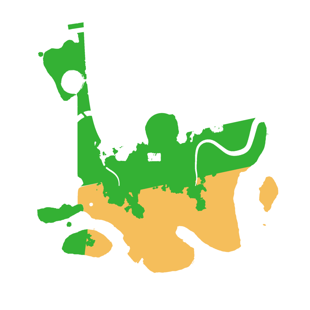 Biome Rust Map: Procedural Map, Size: 2500, Seed: 577448153