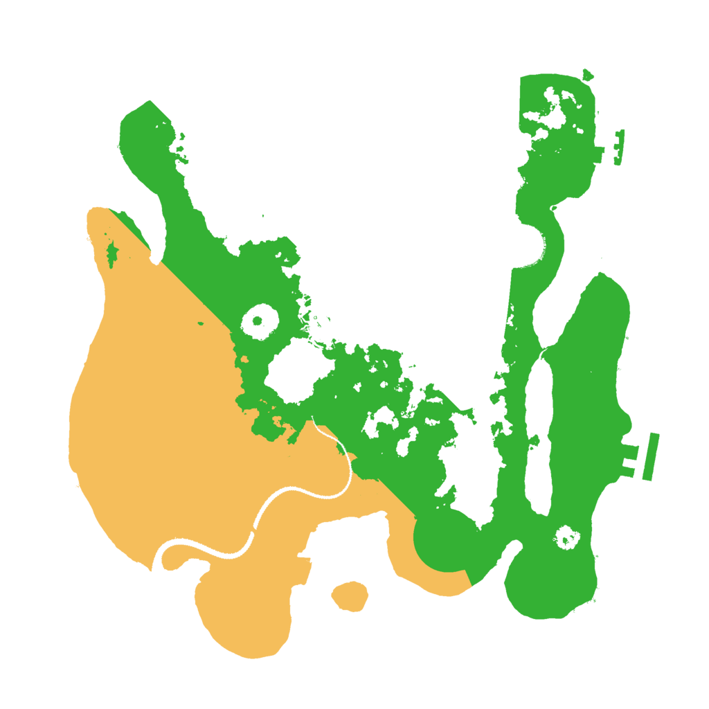 Biome Rust Map: Procedural Map, Size: 3000, Seed: 412377839