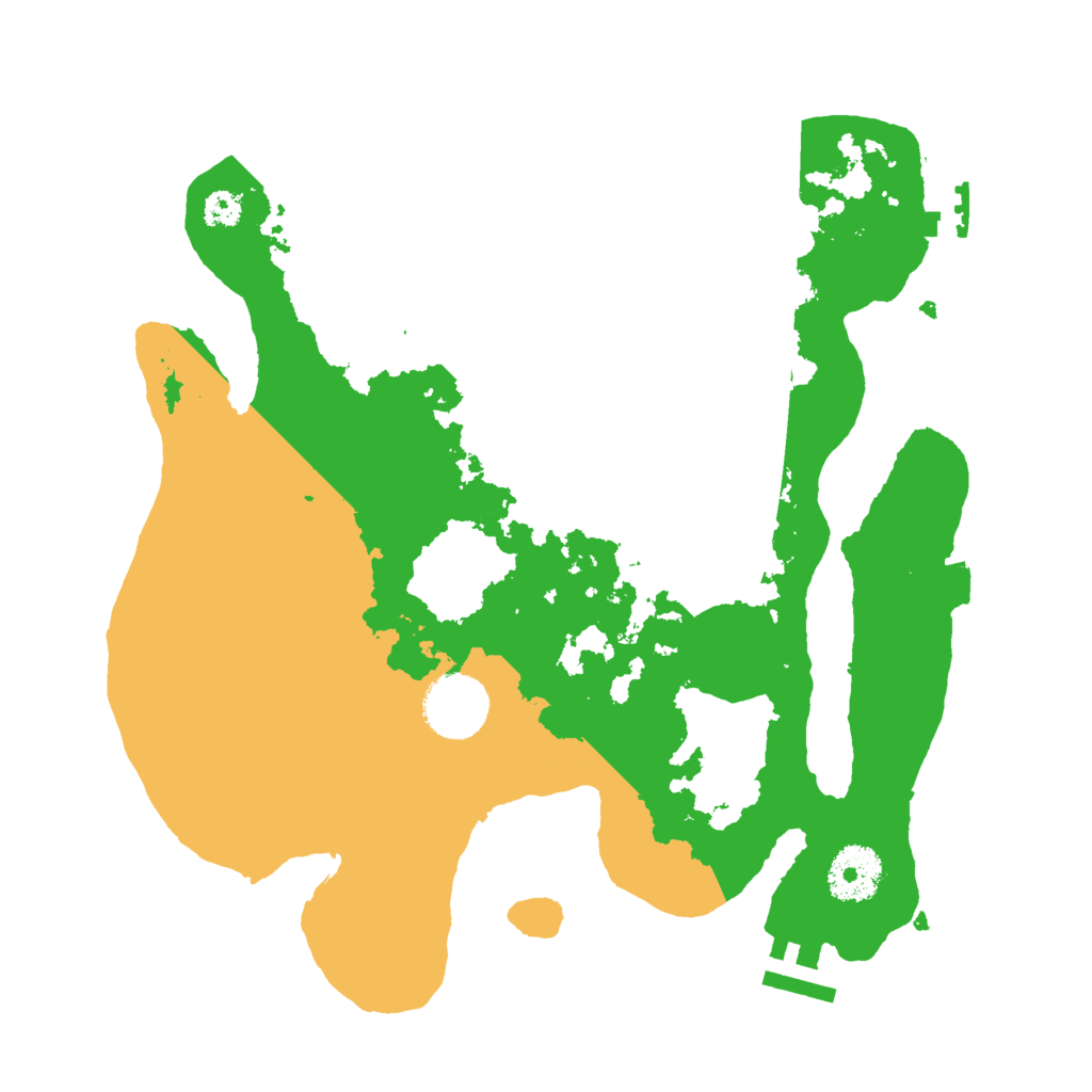 Biome Rust Map: Procedural Map, Size: 3000, Seed: 412377839