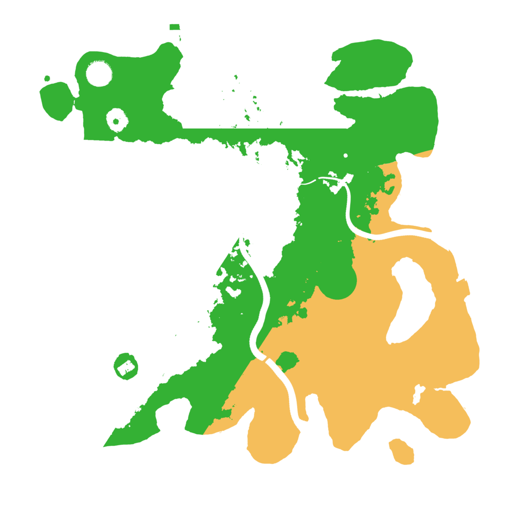 Biome Rust Map: Procedural Map, Size: 3500, Seed: 124937581