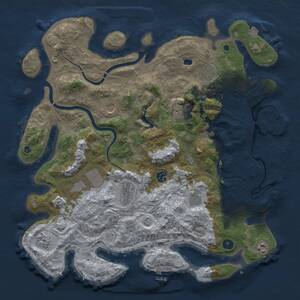 Thumbnail Rust Map: Procedural Map, Size: 4250, Seed: 92454585, 16 Monuments