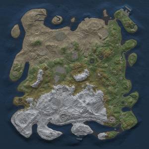 Thumbnail Rust Map: Procedural Map, Size: 4250, Seed: 92454585, 19 Monuments