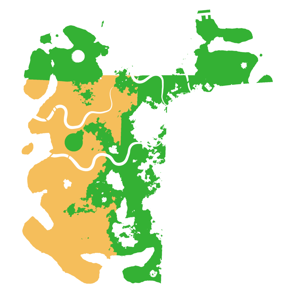 Biome Rust Map: Procedural Map, Size: 4395, Seed: 6973594