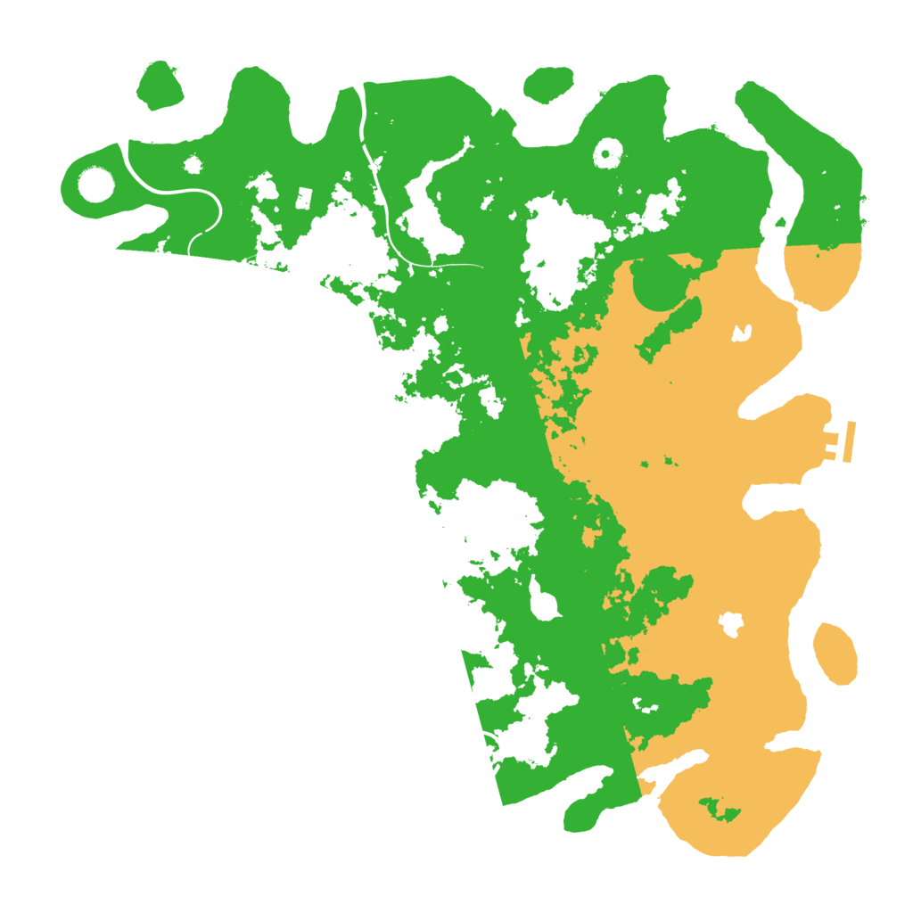 Biome Rust Map: Procedural Map, Size: 4500, Seed: 529552889