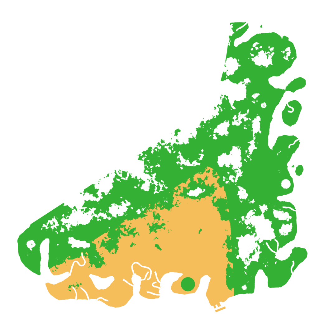 Biome Rust Map: Procedural Map, Size: 6000, Seed: 6727