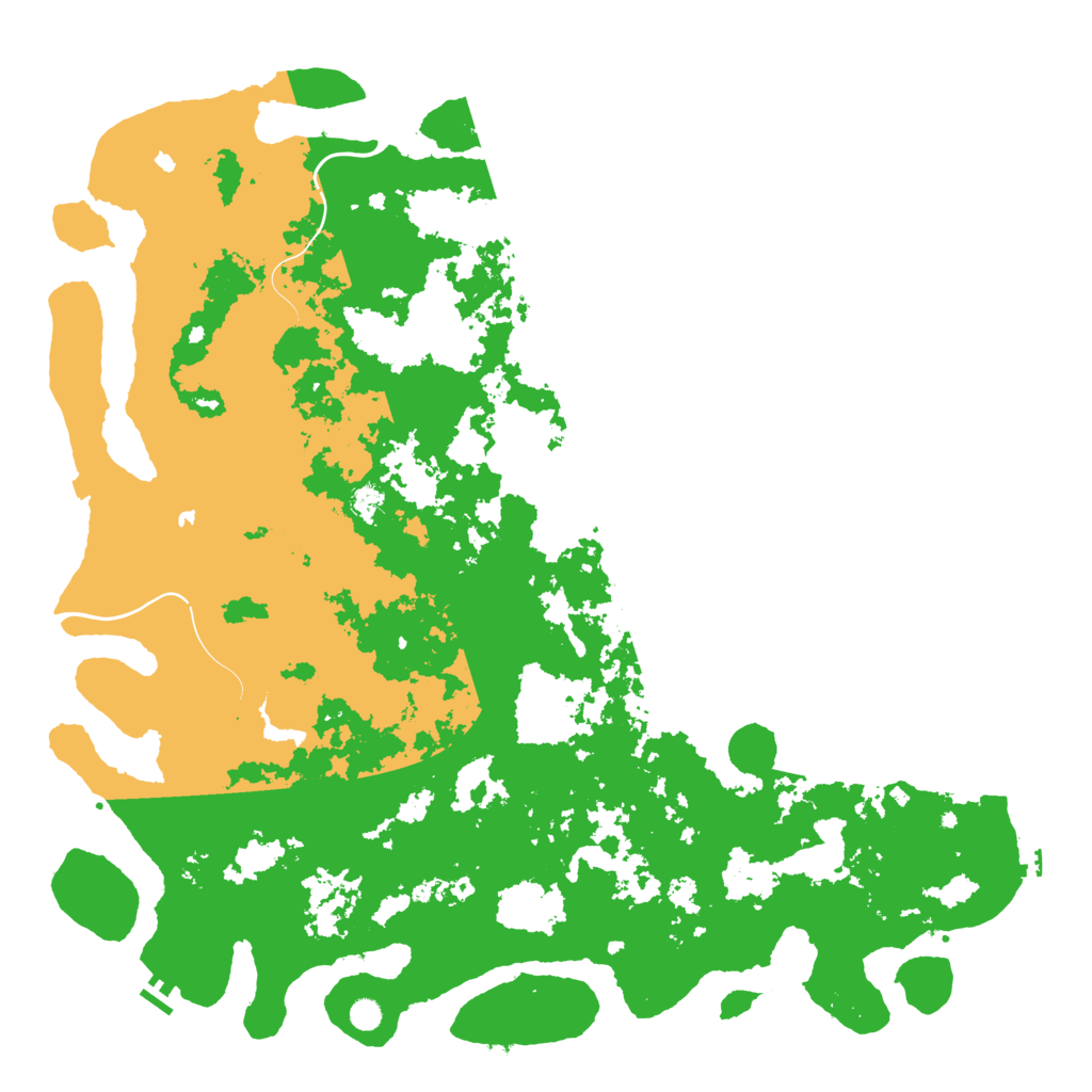 Biome Rust Map: Procedural Map, Size: 6000, Seed: 65425